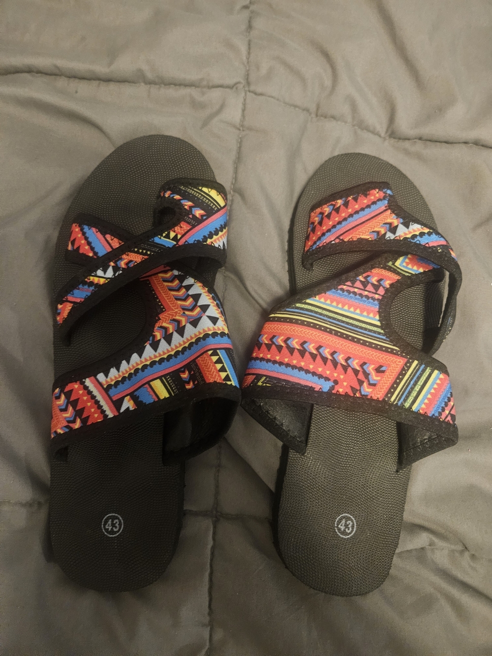 Women’s Multi-Color Strappy Slide Sandals